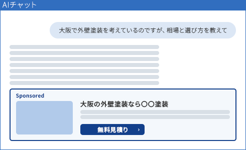 ChatGPT広告の表示イメージ