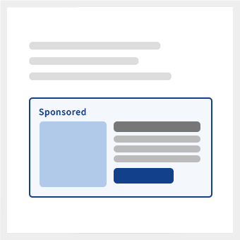 画像を含む通常広告（スポンサードカード）